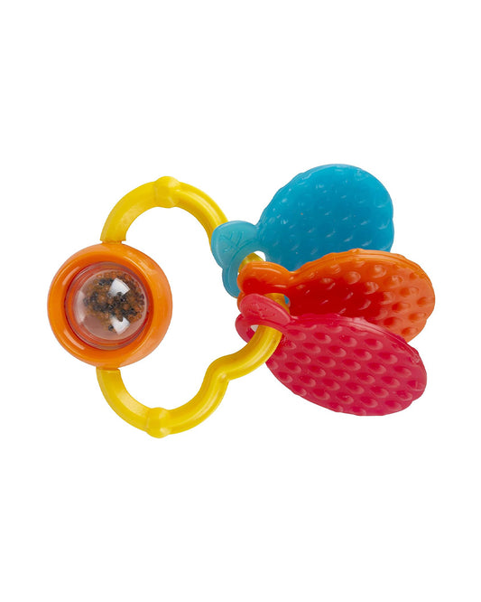 Funskool Giggles Orange Teether Rattle Toy-For Infants