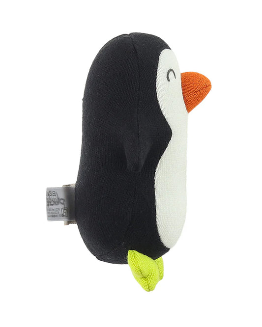 Pluchi Snowy Penguin Soft Toy-Promotes Tactile Stimulation-Easily Washable-Knitted Soft Toy-Plush Cuddly Toy For Newborn