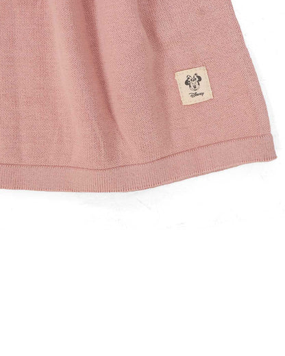 Pluchi Cameo Pink Frock Dress-100% Cotton Knit-Solid-For Infants