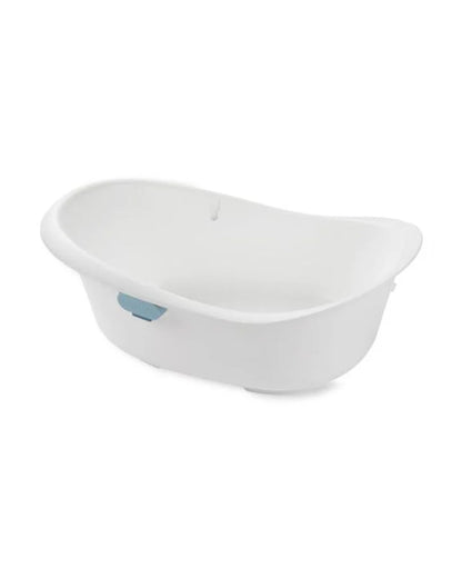 Skip Hop Wave 4 in 1 Baby Bath Tub-With Sling Bather & Sit-Up Support Insert-0 to 24M-Blue & White