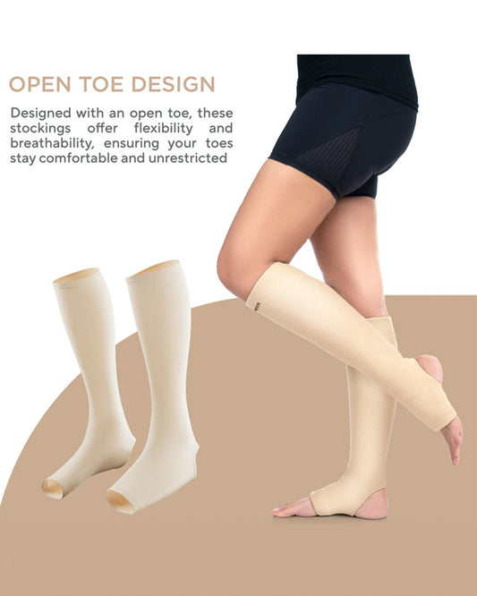 Fovera Compression Stockings-Improves Blood Circulation & Relieves Swelling & Leg Pain-During & After Pregnancy