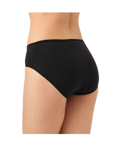 Inner Sense V-Band Maternity Panties Combo Set-Organic Cotton-Black-Pack of 2