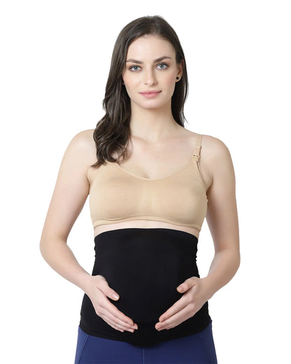 Inner Sense Maternity Belly Band-Growing Belly Support-Ease Back Pain-Seamless Side-During Pregnancy-Skin