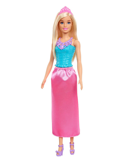 Barbie Dreamtopia Princess Doll Blonde-Wearing Pink Skirt, Shoes and Tiara-Promotes Role Play-Doll & Doll Houses-36M+