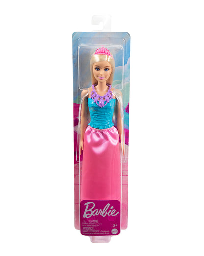 Barbie Dreamtopia Princess Doll Blonde-Wearing Pink Skirt, Shoes and Tiara-Promotes Role Play-Doll & Doll Houses-36M+
