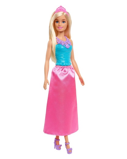 Barbie Dreamtopia Princess Doll Blonde-Wearing Pink Skirt, Shoes and Tiara-Promotes Role Play-Doll & Doll Houses-36M+