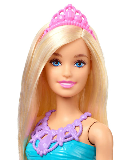 Barbie Dreamtopia Princess Doll Blonde-Wearing Pink Skirt, Shoes and Tiara-Promotes Role Play-Doll & Doll Houses-36M+