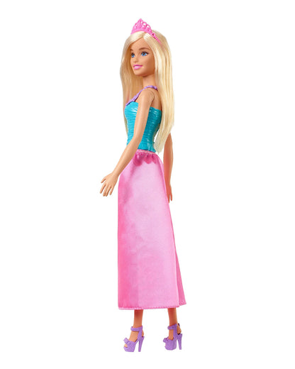 Barbie Dreamtopia Princess Doll Blonde-Wearing Pink Skirt, Shoes and Tiara-Promotes Role Play-Doll & Doll Houses-36M+