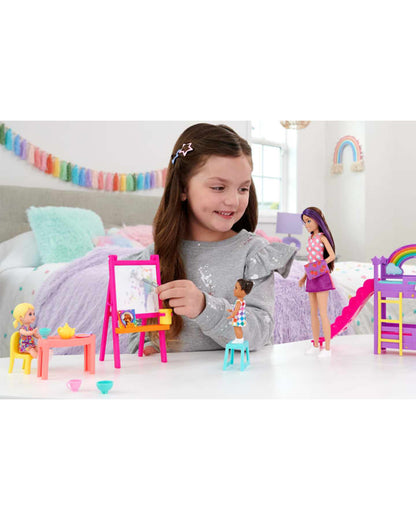 Skipper Babysitters Daycare Playset-Includes 3 Dolls, Furniture & 15+ Accessories-Promotes Role Play-Doll & Doll Houses-36M+