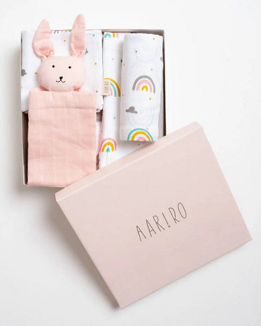 Aariro Newborn Essentials Gift Set For Baby Shower-Pack of 6-Follow The Rainbow