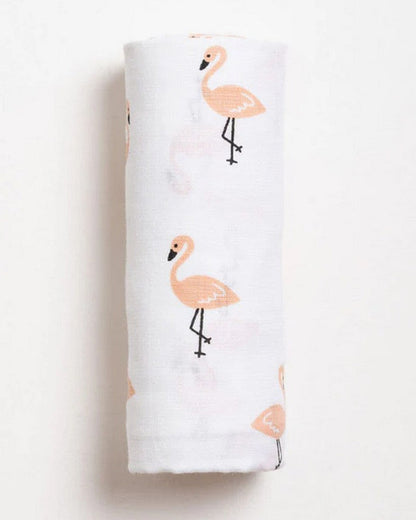 Aariro Newborn Essentials Gift Set For Baby Shower-Pack of 6-Tropical Flamingo