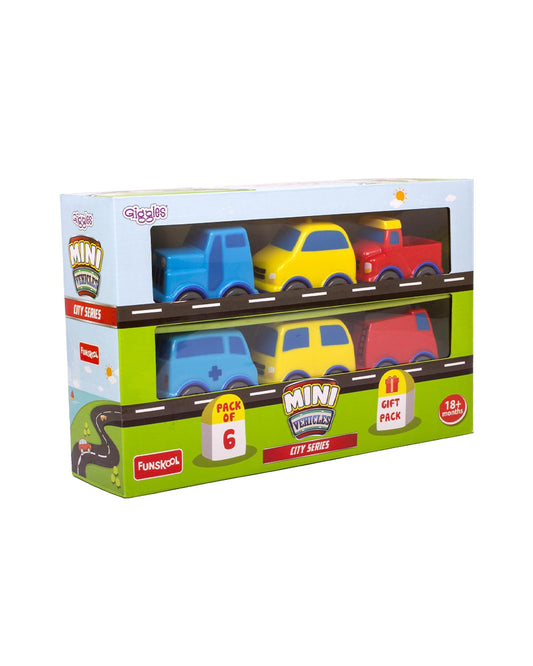 Funskool Giggles Mini City Series Gift Pack Vehicle Toy-9M+