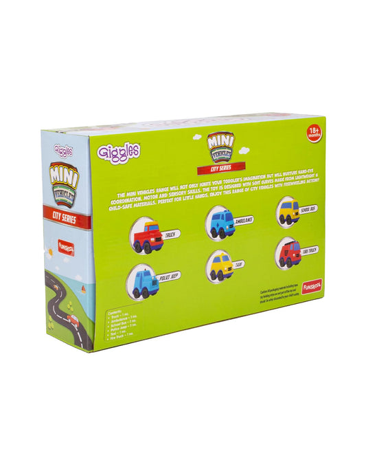 Funskool Giggles Mini City Series Gift Pack Vehicle Toy-9M+