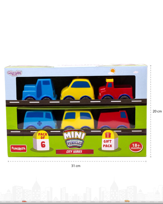 Funskool Giggles Mini City Series Gift Pack Vehicle Toy-9M+