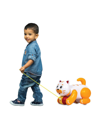 Funskool Giggles My Pet Billy-Wobbling Tail-Encourages Walking-Non Toxic-Push & Pull Toy-9M+