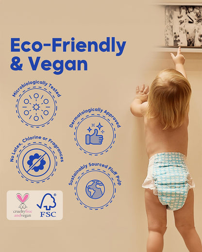 Kim & Kimmy Funny Icons Taped Diapers-Size 4 (9-14Kg)-With Wetness Indicator