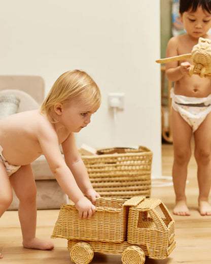 Kim & Kimmy Funny Icons Taped Diapers-Size 4 (9-14Kg)-With Wetness Indicator