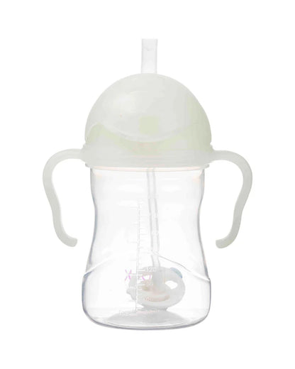 b.box Straw Sippy Cup-With Weighted Straw-Glow In The Dark-Easy Grip Handles-Flip Top Lid-240 ml