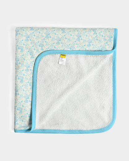 Mi Arcus Peanuts Snoopy Knitted Sherpa Infant Blanket-Lightweight & Breathable-Blue-For Infants