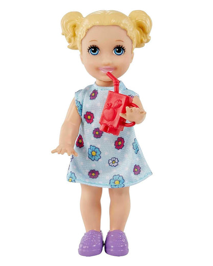Barbie Teacher Doll Blonde-Includes Teacher Doll, Toddler Doll, Flip Board, Toddler Desk, Pet Turtle-Promotes Role Play-Doll & Doll Houses-36M+