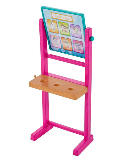 Barbie Teacher Doll Blonde-Includes Teacher Doll, Toddler Doll, Flip Board, Toddler Desk, Pet Turtle-Promotes Role Play-Doll & Doll Houses-36M+