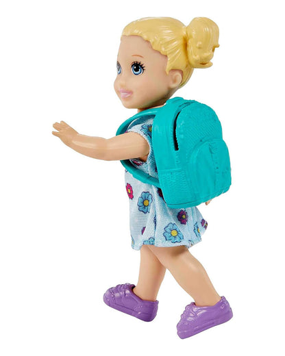 Barbie Teacher Doll Blonde-Includes Teacher Doll, Toddler Doll, Flip Board, Toddler Desk, Pet Turtle-Promotes Role Play-Doll & Doll Houses-36M+