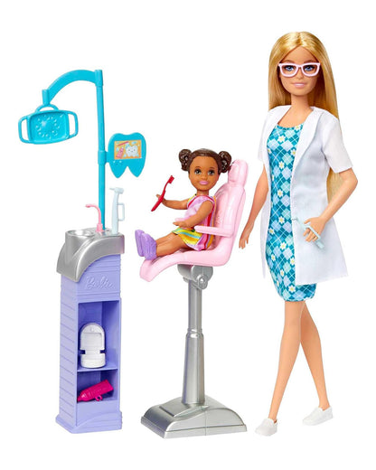 Barbie Careers New Dentist Doll and Playset-Includes Accessories, Medical Doctor Set-Promotes Role Play-Doll & Doll Houses-36M+