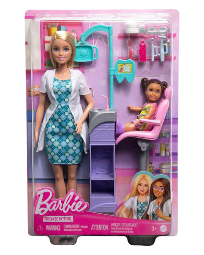 Barbie Careers New Dentist Doll and Playset-Includes Accessories, Medical Doctor Set-Promotes Role Play-Doll & Doll Houses-36M+