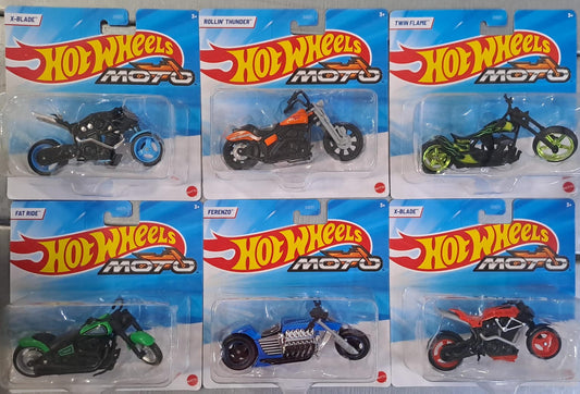 Hot Wheels Die Cast Free Wheel Fat Ride Bike-Green and Black-Vehicle Toy-36M+