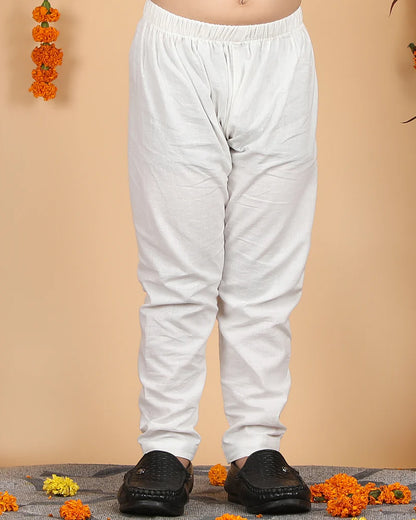 Polka Tots Multicolor Kurta Pajama Set-Cotton-Splash Print-For Infants