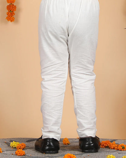 Polka Tots Multicolor Kurta Pajama Set-Cotton-Splash Print-For Infants