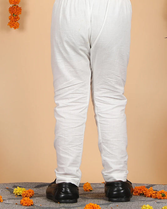 Polka Tots Multicolor Kurta Pajama Set-Cotton-Splash Print-For Infants