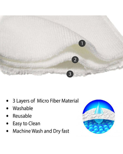Polka Tots Microfibre Liner For Cloth Diapers-Washable & Reusable-Pack of 2
