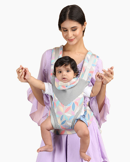 Polka Tots 3 in 1 Baby Carrier-With 3 Carrying Positions-Breathable Mesh Fabric-Adjustable Waist Belt-For 3M to 2Y (Upto 20kg)-Beige