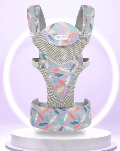 Polka Tots 3 in 1 Baby Carrier-With 3 Carrying Positions-Breathable Mesh Fabric-Adjustable Waist Belt-For 3M to 2Y (Upto 20kg)-Beige