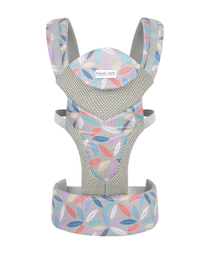 Polka Tots 3 in 1 Baby Carrier-With 3 Carrying Positions-Breathable Mesh Fabric-Adjustable Waist Belt-For 3M to 2Y (Upto 20kg)-Beige