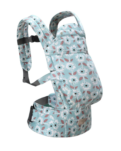 Polka Tots Ergonomic Baby Carrier-With 3 Carrying Positions-Ergonomic M Shape Seat-Adjustable Waist Belt-For 3M to 2Y (Upto 20kg)-Green