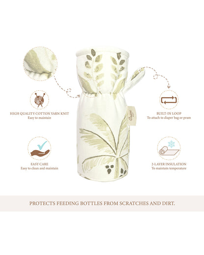 Crane Baby Feeding Bottle Warmer/Cover-With Sherpa Lining-2 Hour Heat Insulation-Fits upto 300 ml Bottle-Kendi-Pack of 2