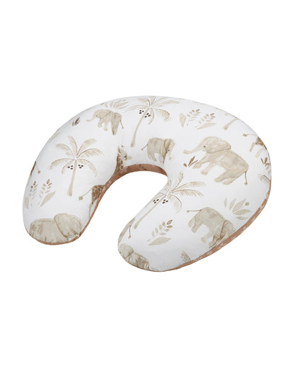 Crane Baby Feeding & Nursing Pillow-With Cotton Satin Cover & Poly Fiber Filling-Hypoallergenic-Alleviate Strain-Kendi-For Nursing