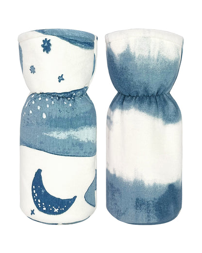 Crane Baby Feeding Bottle Warmer/Cover-With Sherpa Lining-2 Hour Heat Insulation-Fits upto 300 ml Bottle-Caspian-Pack of 2