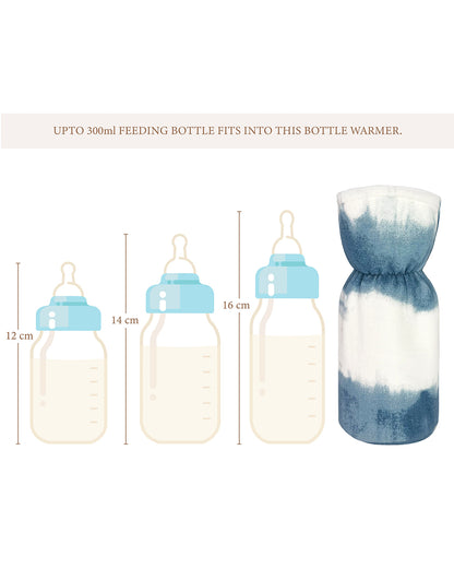 Crane Baby Feeding Bottle Warmer/Cover-With Sherpa Lining-2 Hour Heat Insulation-Fits upto 300 ml Bottle-Caspian-Pack of 2