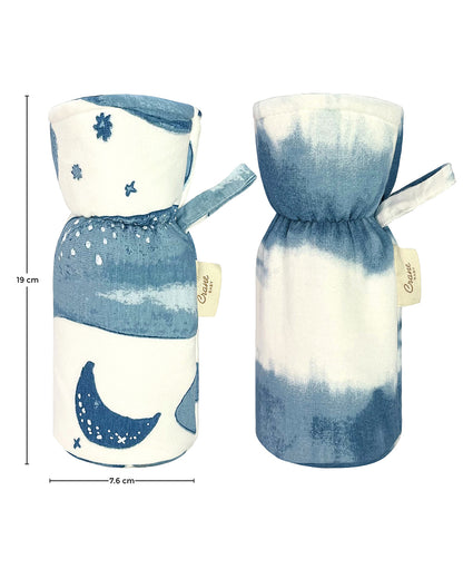 Crane Baby Feeding Bottle Warmer/Cover-With Sherpa Lining-2 Hour Heat Insulation-Fits upto 300 ml Bottle-Caspian-Pack of 2