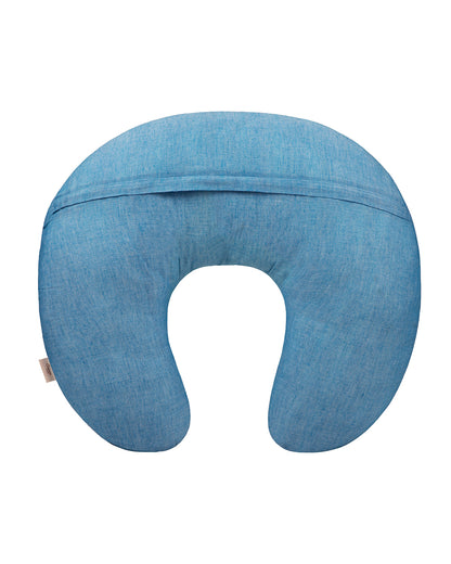 Crane Baby Feeding & Nursing Pillow-With Cotton Satin Cover & Poly Fiber Filling-Hypoallergenic-Alleviate Strain-Caspian-For Nursing