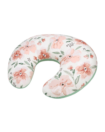 Crane Baby Feeding & Nursing Pillow-With Cotton Satin Cover & Poly Fiber Filling-Hypoallergenic-Alleviate Strain-Parker-For Nursing