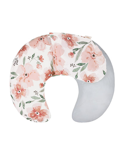 Crane Baby Feeding & Nursing Pillow-With Cotton Satin Cover & Poly Fiber Filling-Hypoallergenic-Alleviate Strain-Parker-For Nursing