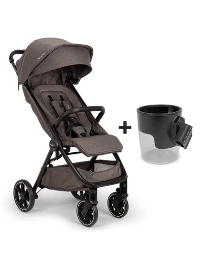 Nuna TRVL LX Cabin Friendly Baby Stroller-With Cup Holder-One Hand