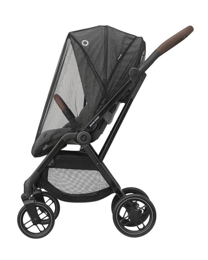 Maxi Cosi Leona 2 Baby Stroller-Height Adjustable Backrest, Reversible & Flat Reclining Seat-One Hand Fold-Travel System Compatible-6 Months Warranty-For 0 to 4Y (Upto 22 Kg)-Select Grey