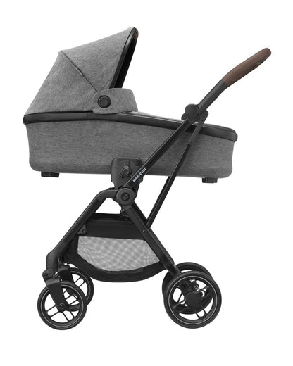 Maxi Cosi Leona 2 Baby Stroller-Height Adjustable Backrest, Reversible & Flat Reclining Seat-One Hand Fold-Travel System Compatible-6 Months Warranty-For 0 to 4Y (Upto 22 Kg)-Select Grey