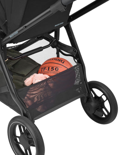 Maxi Cosi Street Baby Stroller-Height Adjustable Parent Handle Bar-Reversible & Flat Reclining Seat-One Hand Fold-Travel System Compatible-6 Months Warranty-For 0 to 4Y (Upto 22 Kg)-Black