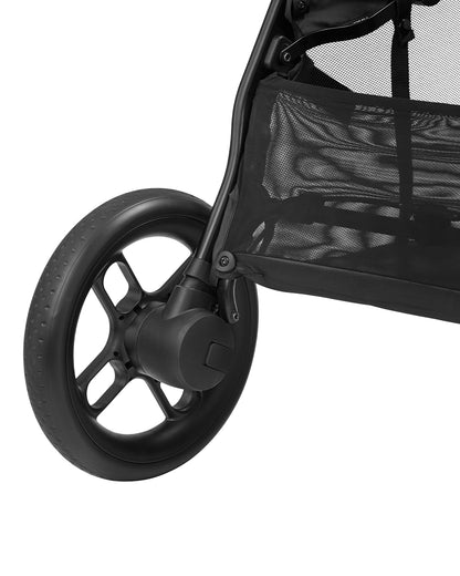 Maxi Cosi Street Baby Stroller-Height Adjustable Parent Handle Bar-Reversible & Flat Reclining Seat-One Hand Fold-Travel System Compatible-6 Months Warranty-For 0 to 4Y (Upto 22 Kg)-Black